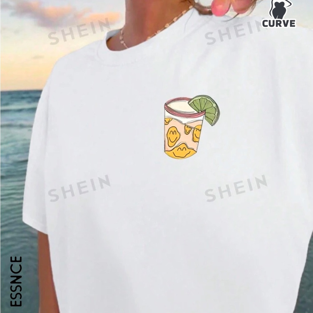 White Graphic Tee